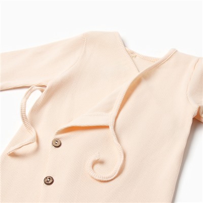 Комбинезон детский MINAKU: Basic Line BABY, рост 80-86, кремовый