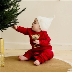 Костюм детский (свитшот, штанишки) «Крошка Я. Новогодние медвежата», рост 74-80 см