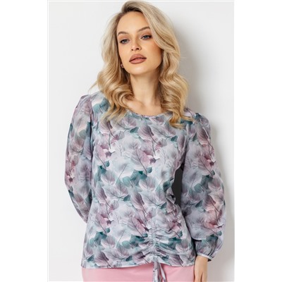 Блузка женская  7021/23/Серый, розовый