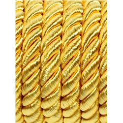 Шнур витой, d=8 мм, 10±1 м, цвет золотой