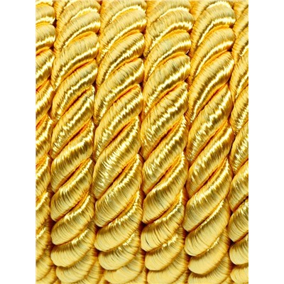 Шнур витой, d=8 мм, 10±1 м, цвет золотой