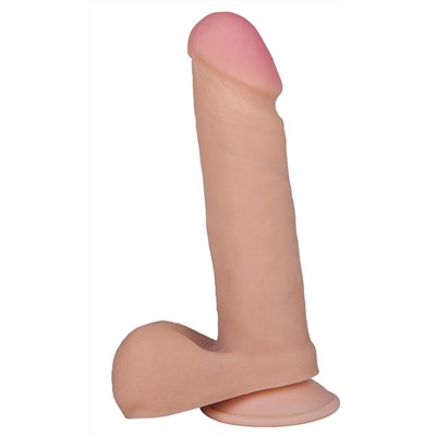 Телесный фаллоимитатор на присоске F F BEST COCK 6 - 19 см.