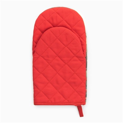 Варежка-прихватка новогодняя «Этель» Cookies, 15×28 см, саржа, хлопок 100%, ватин 250 г/м²