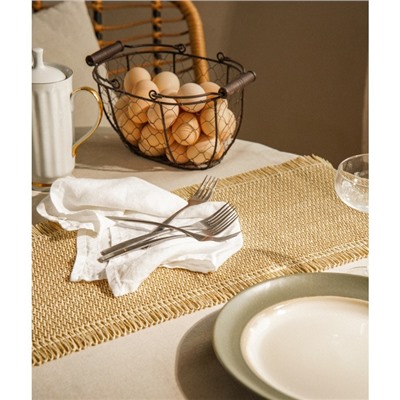 Дорожка на стол SL Home, 30×120 см, бежевая