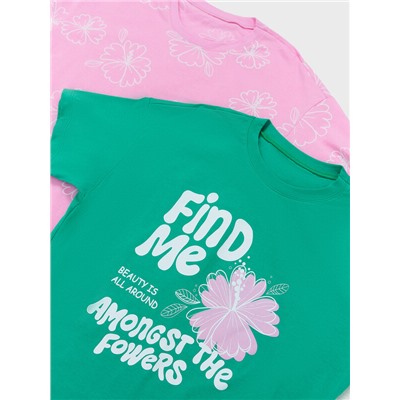 ФУТБОЛКА ДЛЯ ДЕВОЧЕК 2ШТ. 117843-2