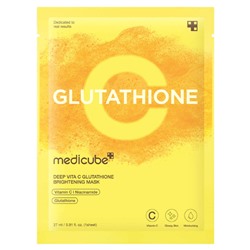 Medicube Осветляющая маска-салфетка с глутатионом Deep Vita C Glutathione Brightening Mask