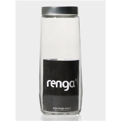 Банка для сыпучих с металлической крышкой «Вока», 1.5 л, стекло