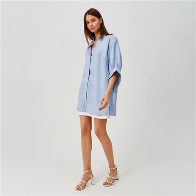 Блузка женская MINAKU: Casual collection, размер 42, голубой