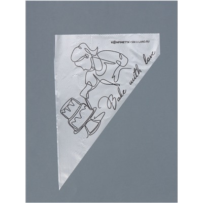 Кондитерские мешки Bake with love, (L) 34×23 см, 50 шт.