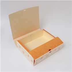 Коробка подарочная новогодняя складная, упаковка «Зверята и подарки», 31×24.5×8 см