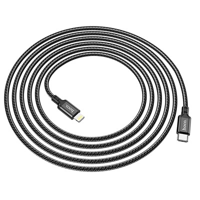 Кабель Type-C - Apple lightning Hoco X14 Double speed PD 20W 200см 3A  (black)