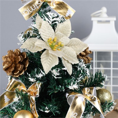 Елка искусственная настольная 40 см / 24H022 /уп 50/золото