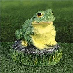 Садовая фигура из гипса «Лягушка на камне», 22×20×22 см