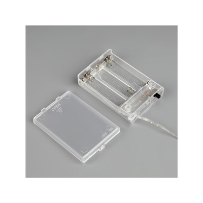 Гирлянда «Мишура» 2 м роса с насадками «Перламутр», IP20, серебристая нить, 200 LED, батарейки ААх3 (нет в комплекте), свечение тёплое белое