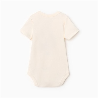 Боди детское с длинным рукавом «Крошка Я» Christmas, рост 62-68 см, молочное