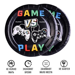 Набор посуды одноразовой "Игра" тарелки (10 шт)