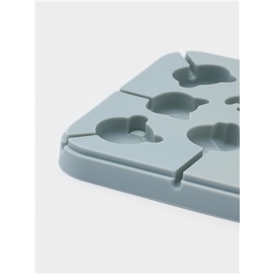 Форма для леденцов «Зверята», силикон, 14×14×1.4 см, 8 ячеек, с палочками, МИКС