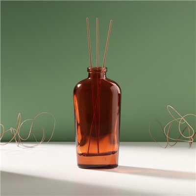 Диффузор для эфирных масел «Вог», 200 мл, прозрачный оранжевый, 4×7×15 см