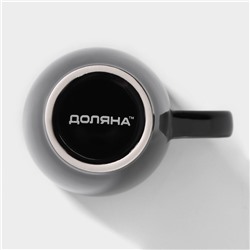 Кружка Доляна Coffee break, 300 мл, керамика, чёрная
