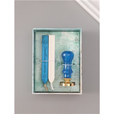 Подарочный набор для сургучной печати «Ангел», печать, ручка, сургуч, 12.5×10×3.6 см