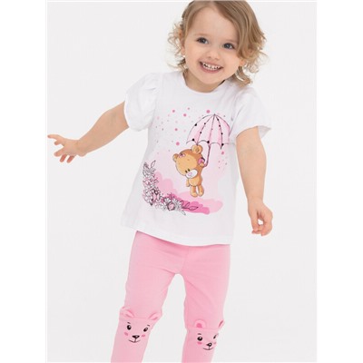 Фуфайка детская трикотажная для девочек (футболка)