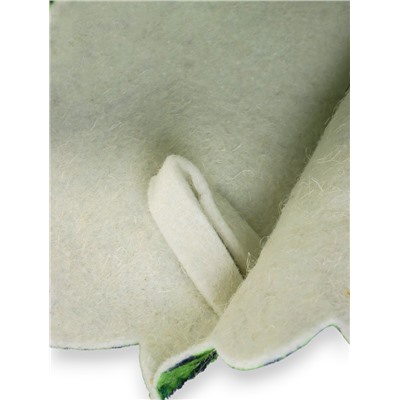 Шапка для бани и сауны «Веник», полиэфир 70%, шерсть 30%