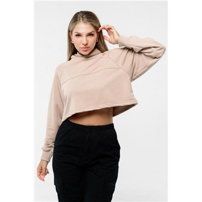 Свитшот 2 оверсайз короткий (Бежевый)