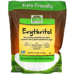 Now Foods, Real Food, эритритол, 1134 г (2,5 фунта)