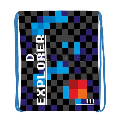 Мешок для обуви "Exploder" 1 отделение, размер 370х470мм, петля для подвеса, полиэстер, 210 ден