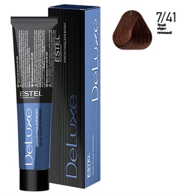 ЭстельDeLuxe Крем-краска для волос 7/41 Русый медно-пепельный 60 мл
