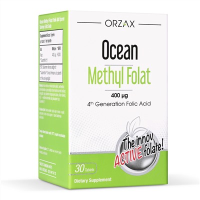 ORZAX OCEAN METHLY FOLAT 30 таблеток