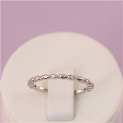 Кольцо родий H01-14006 размер 17