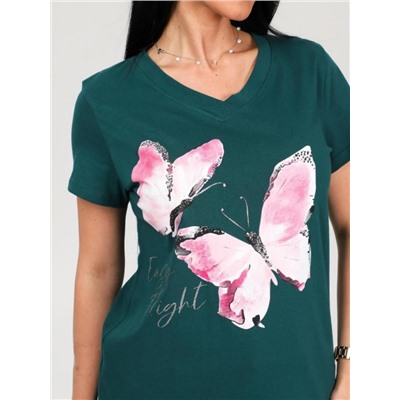 Футболка "Поликсена" (Изумрудный)