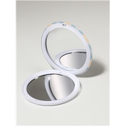 Зеркало складное «Нежность», d=7.5 см, с увеличением х2, голубое