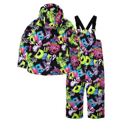 Комплект текстильный с полиуретановым покрытием для девочек: куртка, полукомбинезон