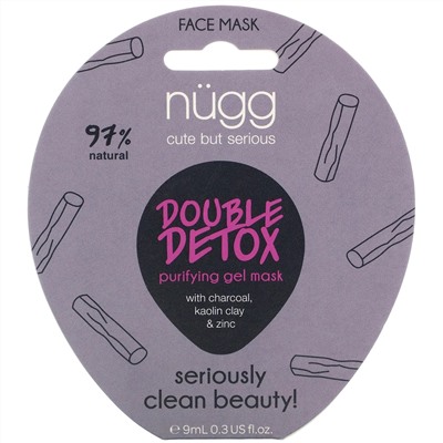 Nugg, Double Detox Purifying Gel Mask, 0.3 fl oz (9 ml)