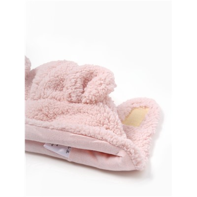 Шапка ушанка детская «Крошка Я», размер 48-50, пудровая