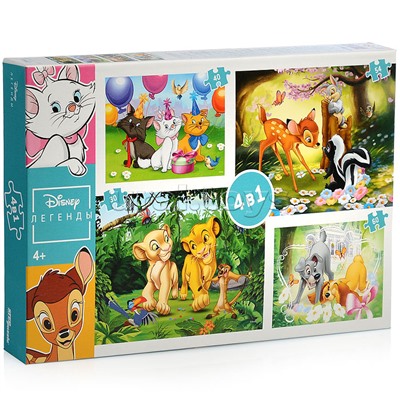 Пазлы 4в1 "Легенды Disney" (Disney)