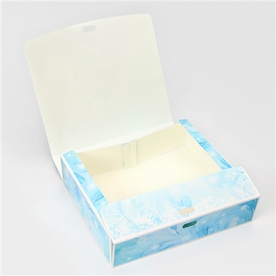 Коробка подарочная новогодняя складная, упаковка, «Снежная Ёлка», 20×18×5 см