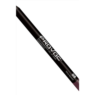 Provoc Полупермаментный гелевый карандаш для губ / 08 Wine Stained KRISTALLER, 1130439