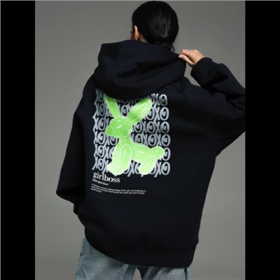 Худи женская Камелия (синий заяц)