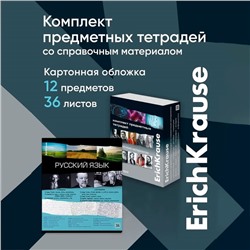 Набор предметных тетрадей 36 листов, ErichKrause Timeline, 12 шт.