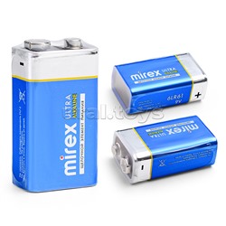 Батарея щелочная Mirex 6LR61/ Крона 9V 1 шт