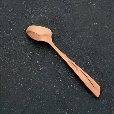 Ложка чайная из нержавеющей стали Magistro «Эми», длина 15.5 см, на подвесе, цвет бронзовый