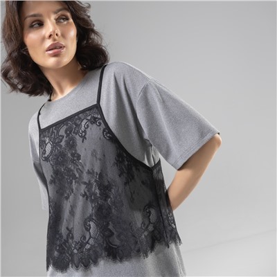 Футболка со съемным топом, Модный тандем (2 в 1)