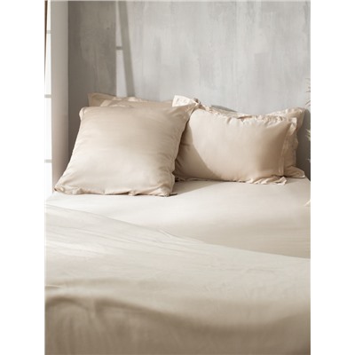 Простыня евро SL Home Tencel, 235×260 см, бежевая, тенсель