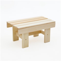 Лавка деревянная из липы «Добропаровъ» 60×30×30 см, для бани