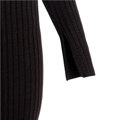 Платье миди женское MIST Knitwear, размер 42, чёрное