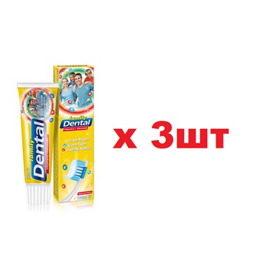 Dental Family Зубная паста 100мл Витамины и Минералы 3шт