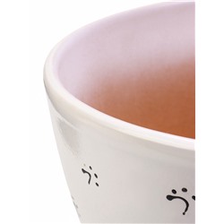 Горшок для цветов «Котофей», 8 л, d=29.5 см, h=23 см, керамика, с поддоном, белый